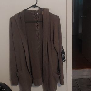 Chaser lace back cardigan